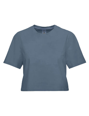 SHREDLY Women's Beyond Tech Boxy Tee : Azul