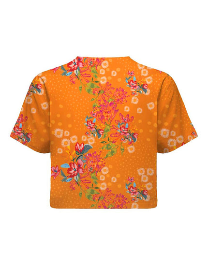 SHREDLY Women's Beyond Tech Boxy Tee : Flora Sol