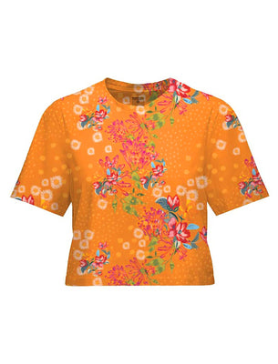 SHREDLY Women's Beyond Tech Boxy Tee : Flora Sol