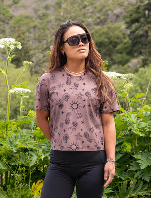 SHREDLY Women's Beyond Tech Boxy Tee : Ink