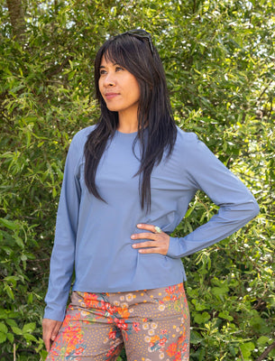 SHREDLY Women's Beyond Tech Cargo Long Sleeve : Azul