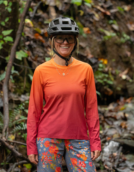 SHREDLY Women's Beyond Tech Cargo Long Sleeve : Raspberry Sol Ombre