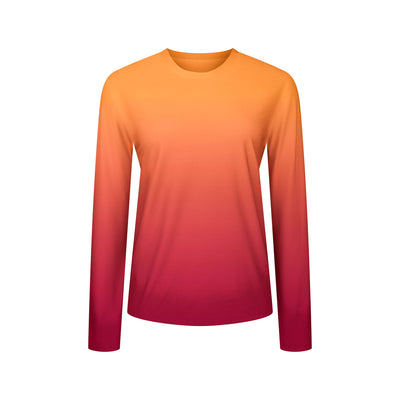 Beyond Tech Cargo Long Sleeve : Raspberry Sol Ombre