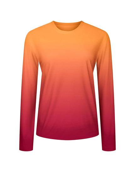 SHREDLY Women's Beyond Tech Cargo Long Sleeve : Raspberry Sol Ombre