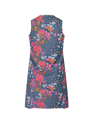SHREDLY Women's Beyond Tech Cool Down Dress : Flora Azul