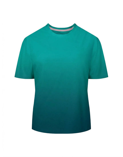 SHREDLY Women's Beyond Tech Tee Vented : Deep Sea Ombre