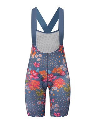 SHREDLY Women's Biker Bib : Flora Azul