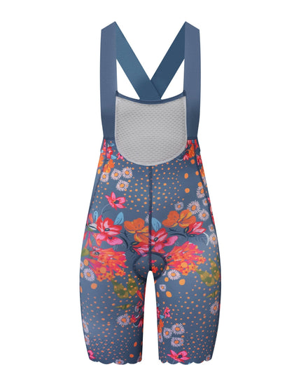 SHREDLY Women's Biker Bib : Flora Azul