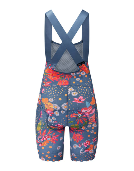 SHREDLY Women's Biker Bib : Flora Azul