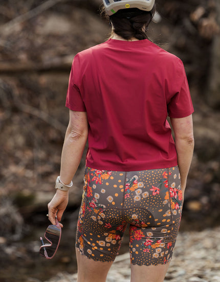 SHREDLY Women's Biker Cham 2.0 : Flora Clay