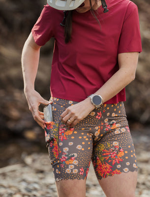 SHREDLY Women's Biker Cham 2.0 : Flora Clay