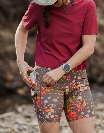 SHREDLY Women's Biker Cham 2.0 : Flora Clay