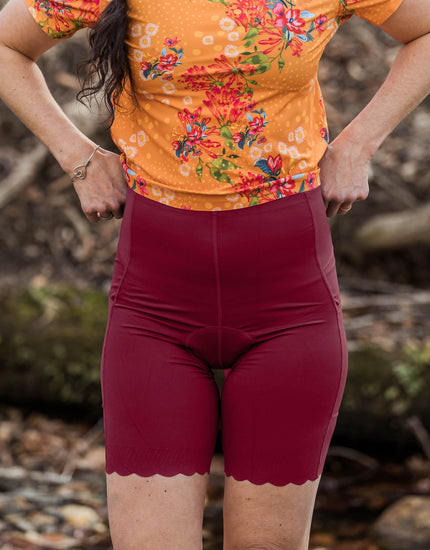 SHREDLY Women's Biker Cham 2.0 : Raspberry
