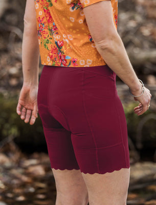 SHREDLY Women's Biker Cham 2.0 : Raspberry