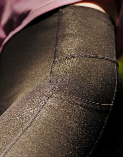 SHREDLY Women's Biker Cham : Noir Shimmer
