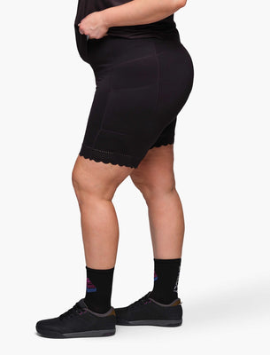 SHREDLY Women's Biker Cham : Noir Shimmer