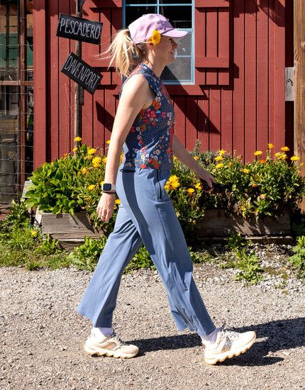 SHREDLY Women's Explorer Wide Legged Cropped Pant : Azul