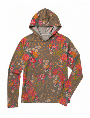 SHREDLY Women's Featherweight Sun Hoodie : Flora Clay