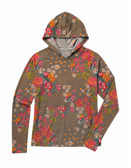 SHREDLY Women's Featherweight Sun Hoodie : Flora Clay