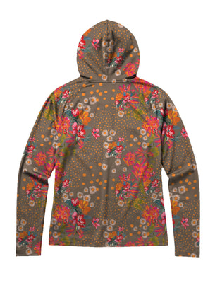 SHREDLY Women's Featherweight Sun Hoodie : Flora Clay