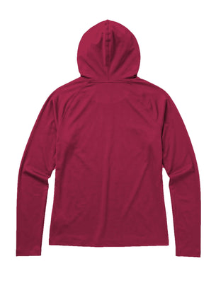 SHREDLY Women's Featherweight Sun Hoodie : Raspberry