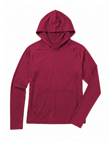 SHREDLY Women's Featherweight Sun Hoodie : Raspberry