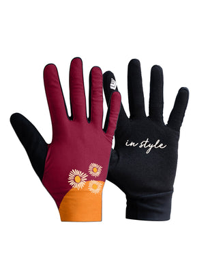 SHREDLY Women's Glove : Raspberry / Clementine