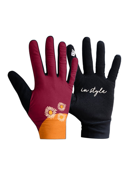 SHREDLY Women's Glove : Raspberry / Clementine