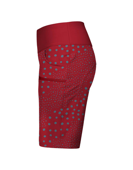 SHREDLY Women's Limitless 11" - Stretch Waistband High - Rise Short : Dottie