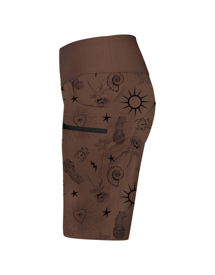 SHREDLY Women's Limitless 11" - Stretch Waistband High - Rise Short : Ink
