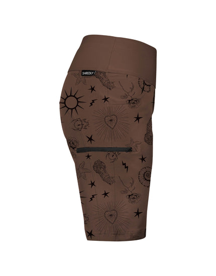 SHREDLY Women's Limitless 11" - Stretch Waistband High - Rise Short : Ink