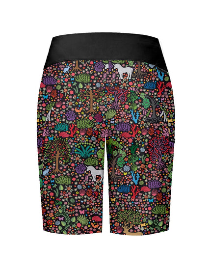 SHREDLY Women's Limitless 11" - Stretch Waistband High-Rise Short : Tina