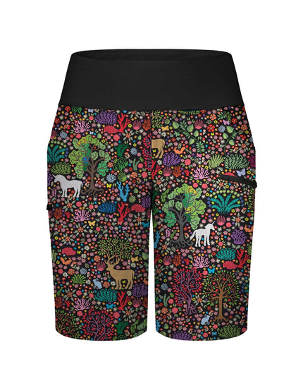 SHREDLY Women's Limitless 11" - Stretch Waistband High-Rise Short : Tina