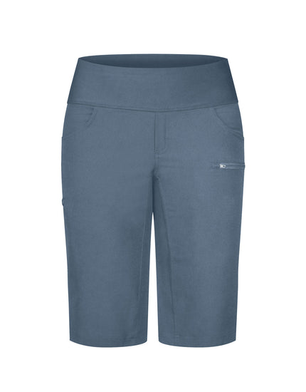 SHREDLY Women's Limitless 14" - Stretch Waistband High - Rise Short : Azul