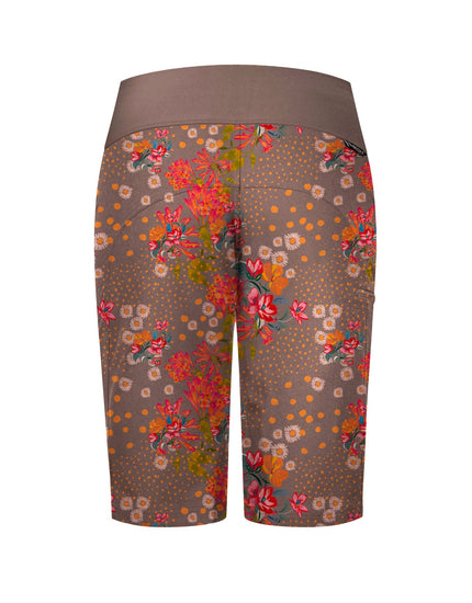 SHREDLY Women's Limitless 14" - Stretch Waistband High - Rise Short : Flora Clay