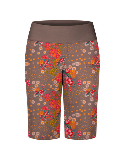 SHREDLY Women's Limitless 14" - Stretch Waistband High - Rise Short : Flora Clay