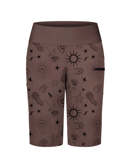 SHREDLY Women's Limitless 14" - Stretch Waistband High - Rise Short : Ink