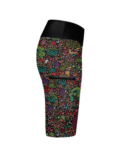 SHREDLY Women's Limitless 14" - Stretch Waistband High-Rise Short : Tina