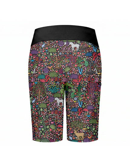 SHREDLY Women's Limitless 14" - Stretch Waistband High-Rise Short : Tina
