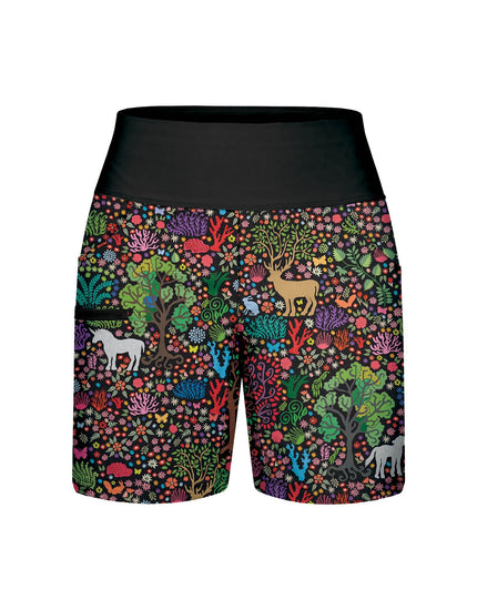 SHREDLY Women's Limitless 7" - Stretch Waistband High-Rise Short : Tina