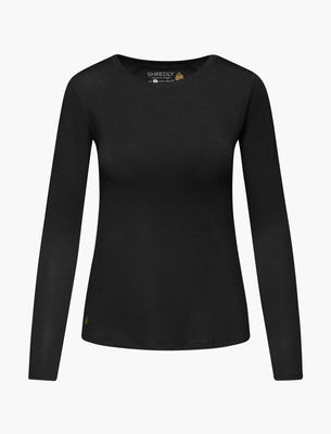 SHREDLY Women's Long Sleeve : Black