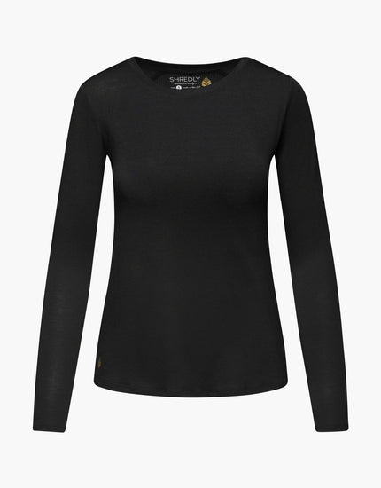 SHREDLY Women's Long Sleeve : Black