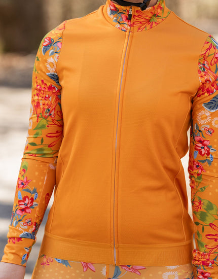SHREDLY Women's Long Sleeve Cadence Thermal Jersey : Flora Sol