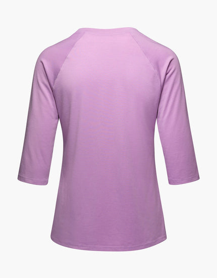 SHREDLY Women's Raglan 3/4 : Wisteria