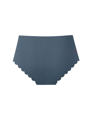 SHREDLY Women's Seamless Hipster Cham : Azul Scallop