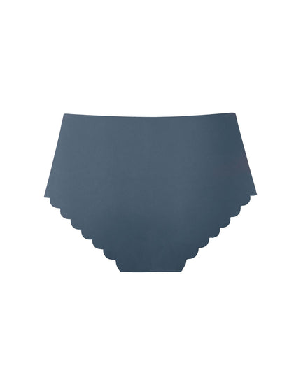 SHREDLY Women's Seamless Hipster Cham : Azul Scallop