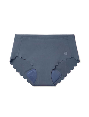SHREDLY Women's Seamless Hipster Cham : Azul Scallop