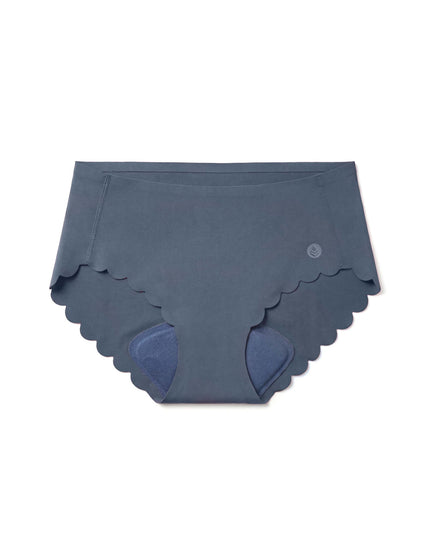 SHREDLY Women's Seamless Hipster Cham : Azul Scallop