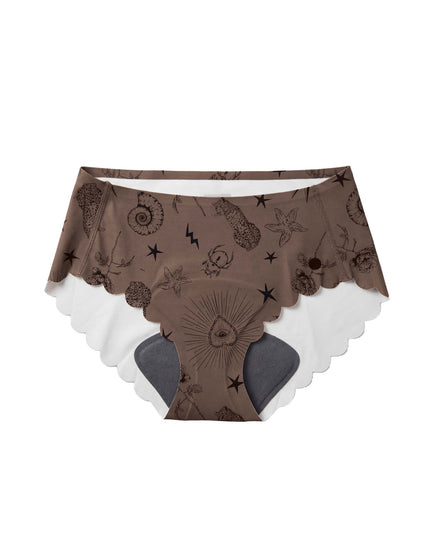 SHREDLY Women's Seamless Hipster Cham : Ink Scallop