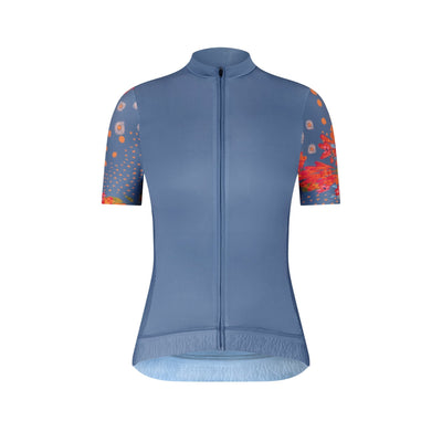 Short Sleeve Cadence Jersey : Flora Azul